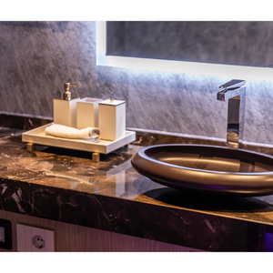   Square Leather Bathroom Set | Oroa.com