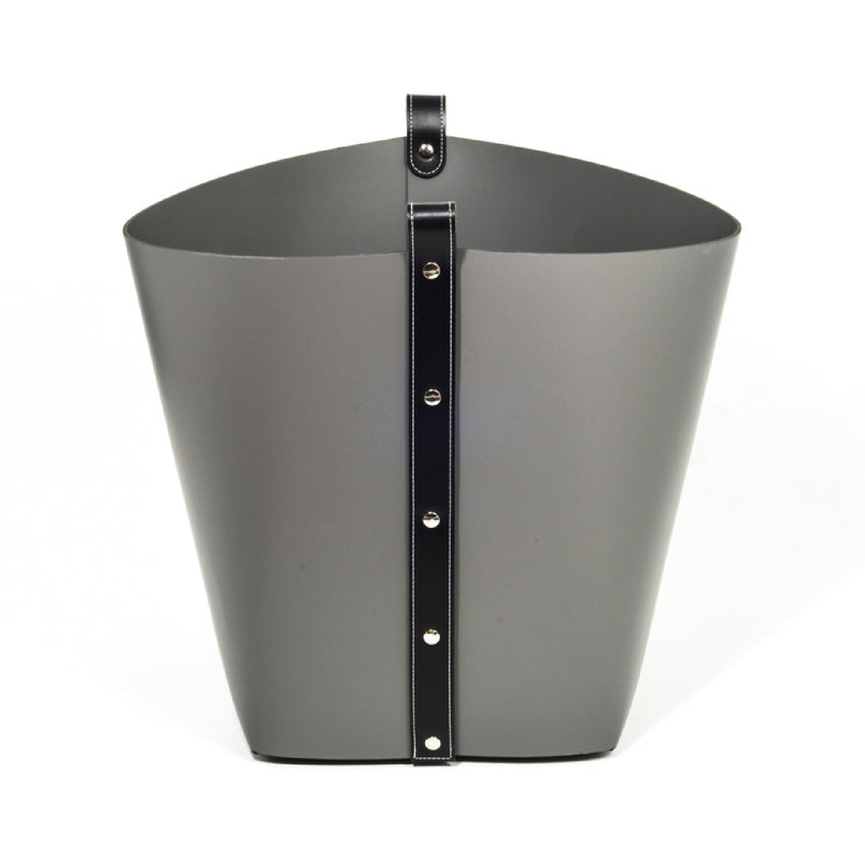   Flared Leather Basket | Oroa.com