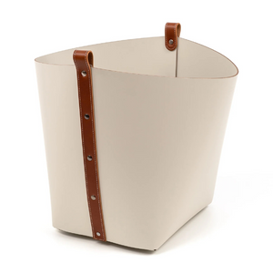   Leather Tall Basket | Oroa.com