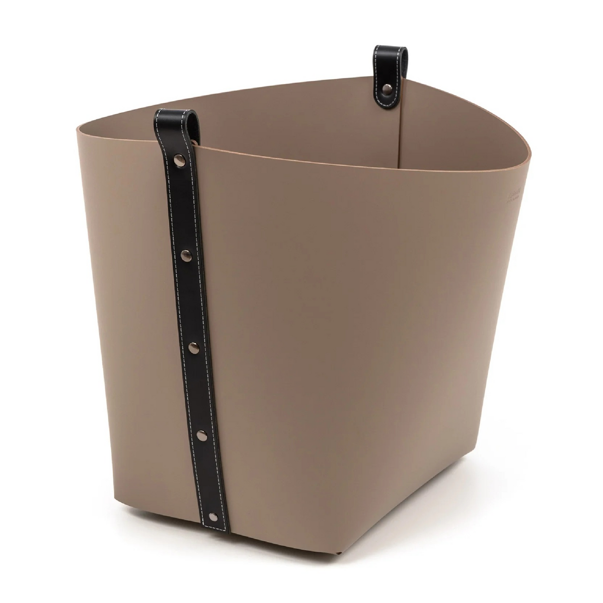   Leather Tall Basket | Oroa.com