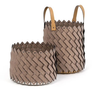   Weave Square Basket with Handles M | Oroa.com