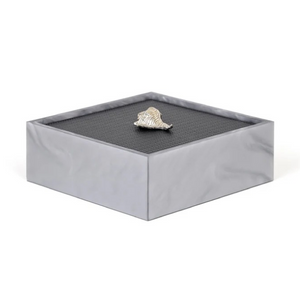   Leather Lidded Square Box L | Oroa.com