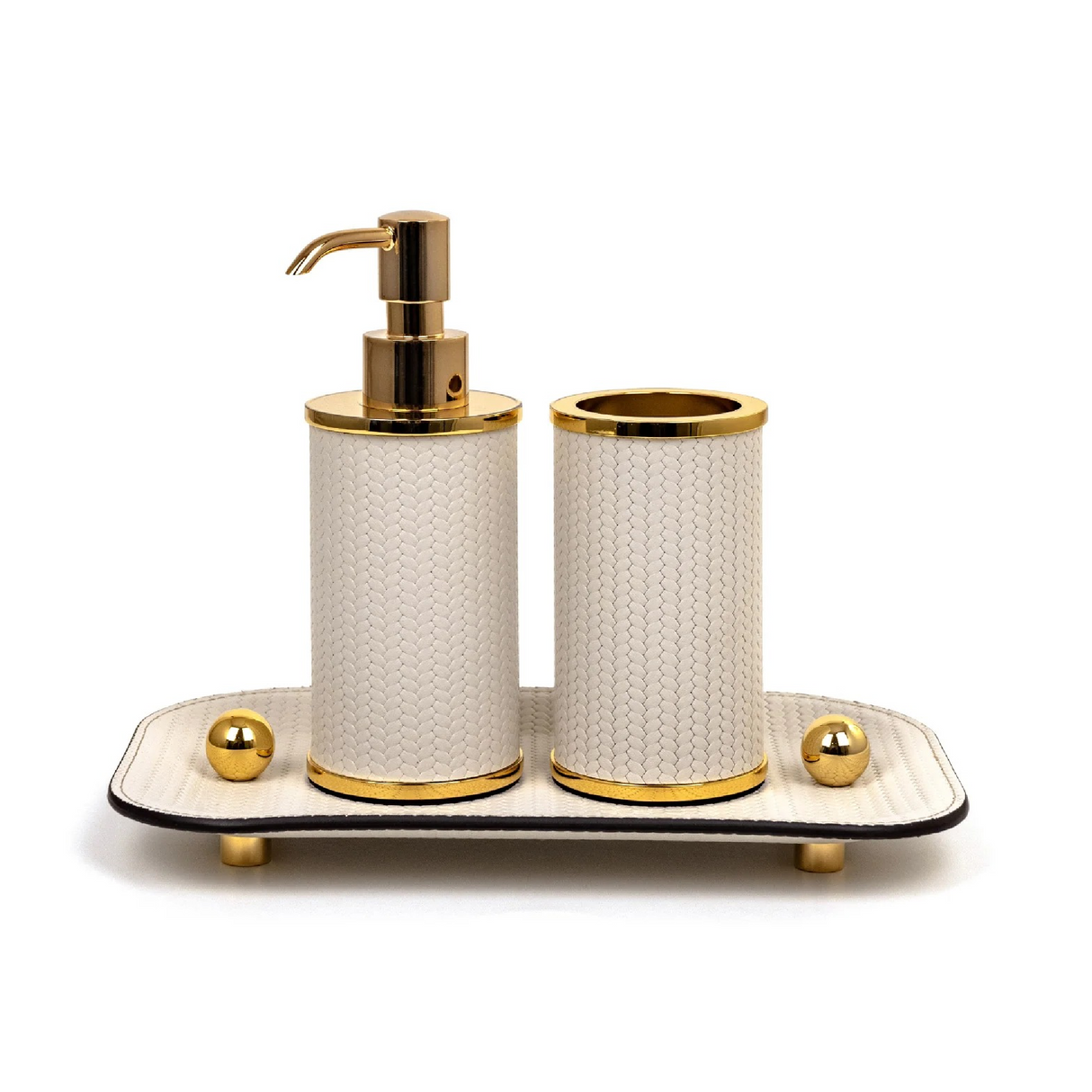   Leather Upholstered Bathroom Set | Oroa.com