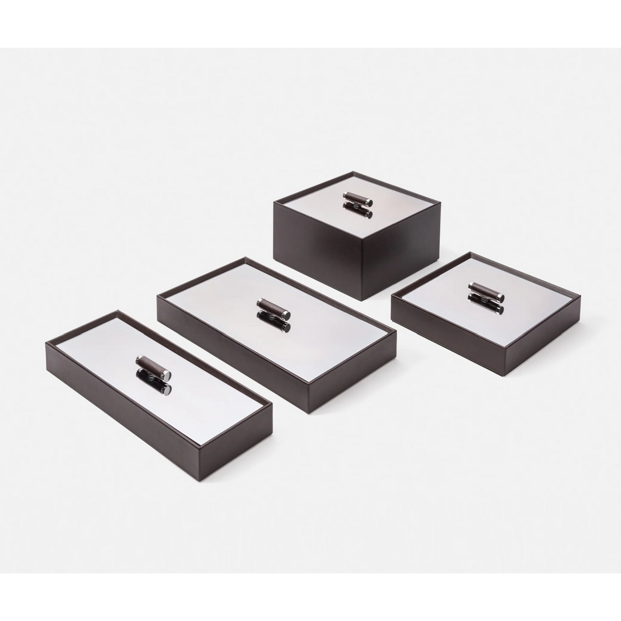   Calfskin Leather Rectangular Box | Oroa.com