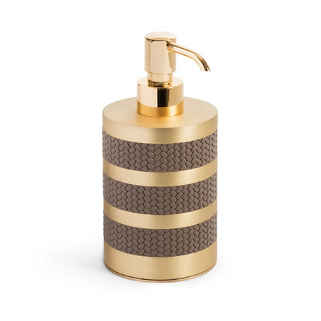   Leather Strips Soap Dispenser | Oroa.com