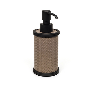   Leather Covered Soap Dispenser | Oroa.com