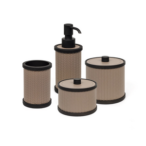   Leather Covered Soap Dispenser | Oroa.com