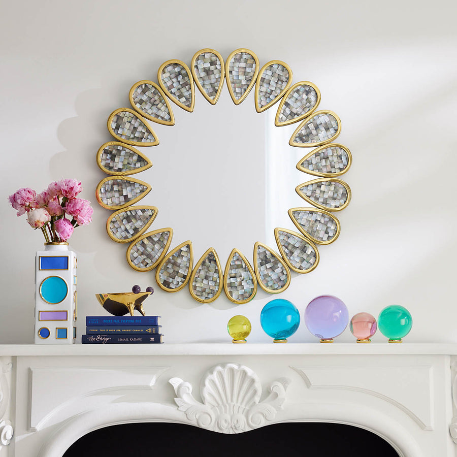   Gray Mother of Pearl Mirror | Oroa.com