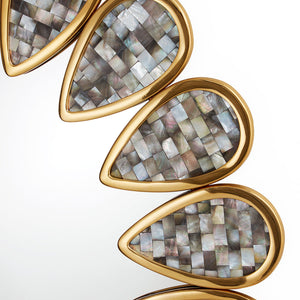   Gray Mother of Pearl Mirror | Oroa.com