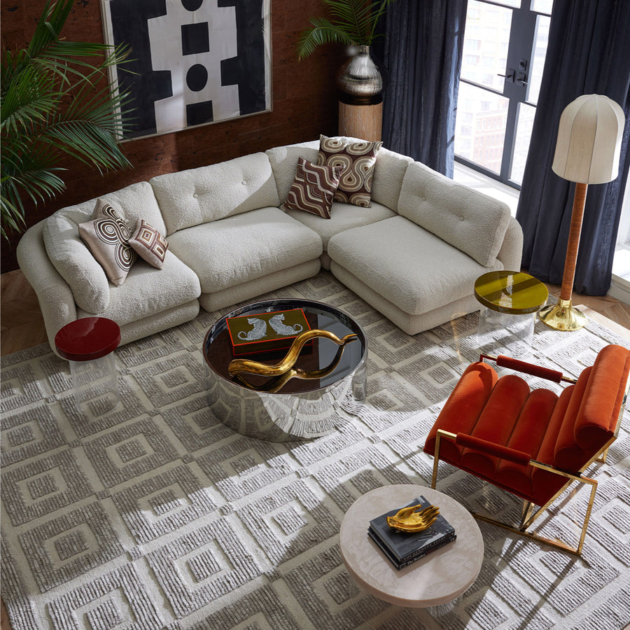   Bouclé Modular Corner Sofa | Oroa.com