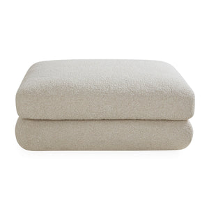   Bouclé Square Ottoman | Oroa.com