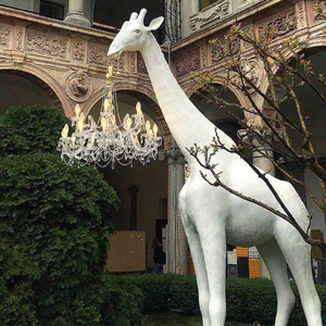   Outdoor Giraffe Statue Chandelier | Oroa.com