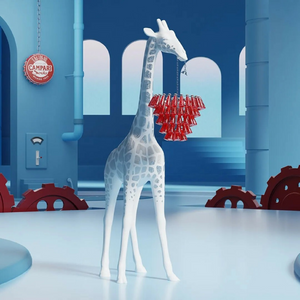   White Giraffe Floor Lamp M | Oroa.com