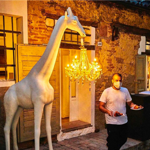   Outdoor Giraffe Statue Chandelier | Oroa.com