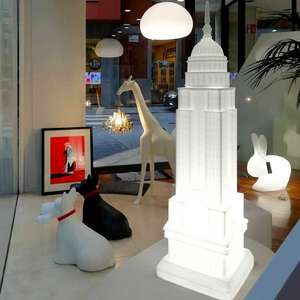   White Architectural Rechargeable LED Lamp | Oroa.com