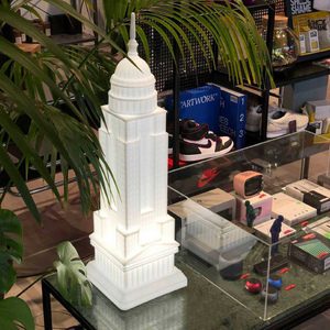   White Architectural Rechargeable LED Lamp | Oroa.com