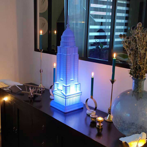   White Architectural Rechargeable LED Lamp | Oroa.com