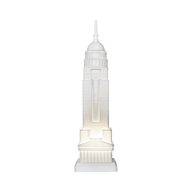 White Architectural Rechargeable LED Lamp | Qeeboo Empire | OROA.com