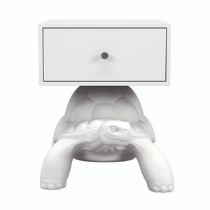   White 1-Drawer Bedside Table | Oroa.com