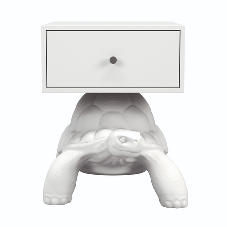   White 1-Drawer Bedside Table | Oroa.com