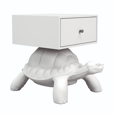   White 1-Drawer Bedside Table | Oroa.com