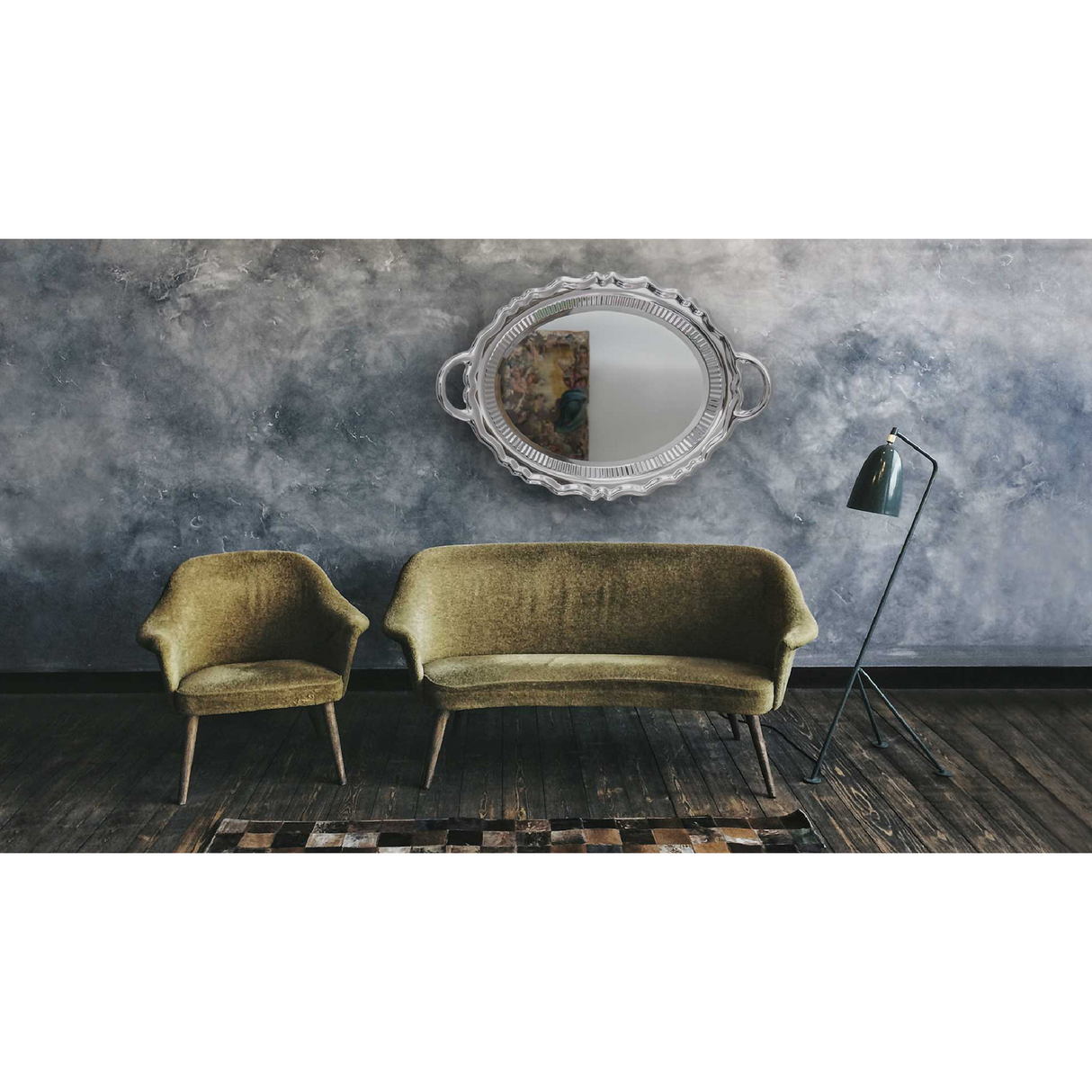   Metallic Tray Wall Mirror | Oroa.com