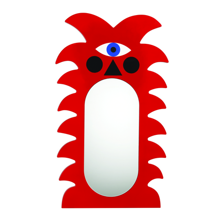   Red Figurative Palm Mirror XL | Oroa.com