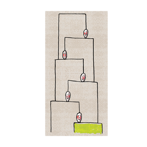  Line Faces Carpet 3'3" x 6'7" | Oroa.com