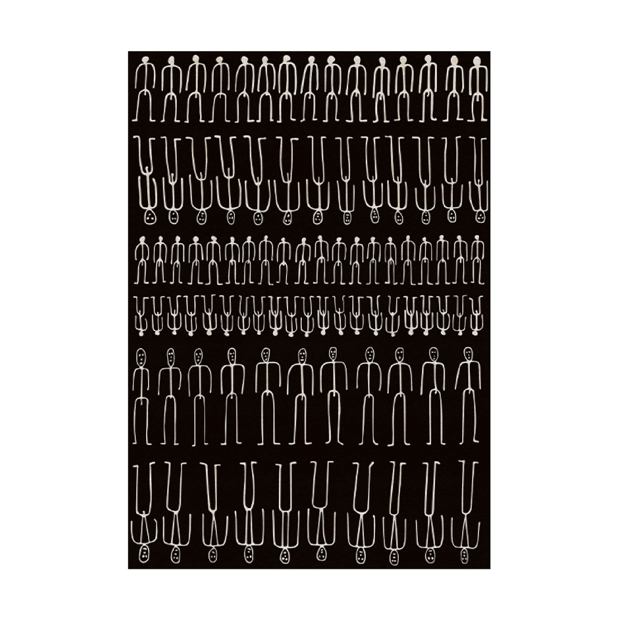   Human Line Art Carpet | Oroa.com