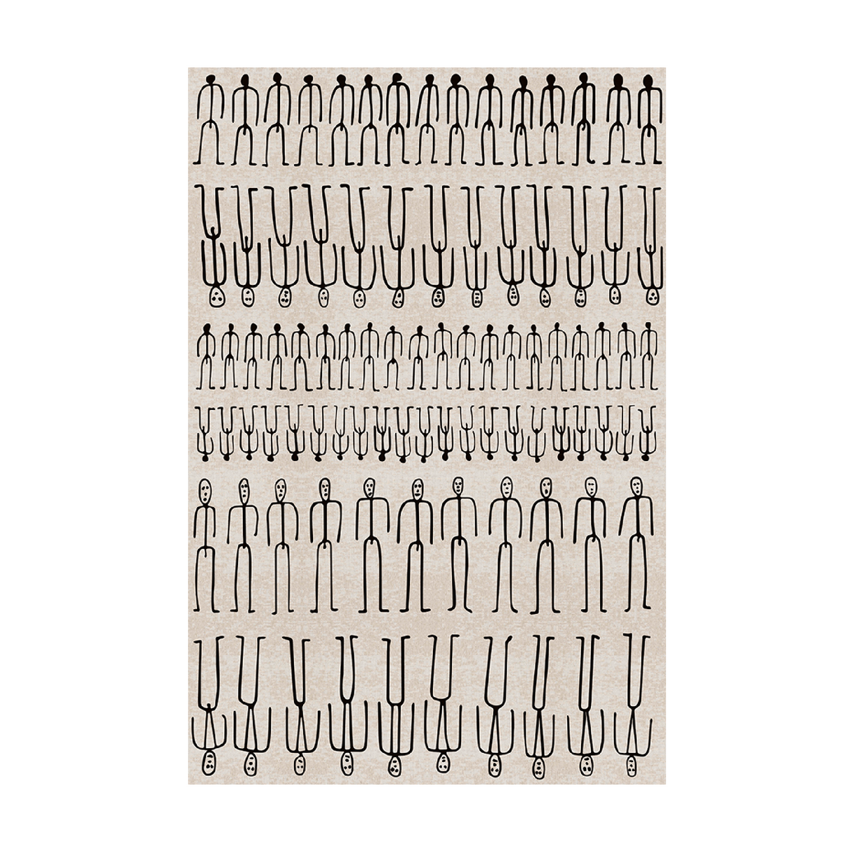   Human Line Art Carpet | Oroa.com