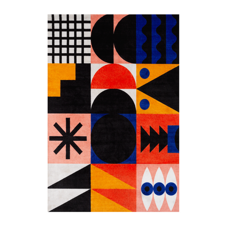   Multicolored Geometric Pattern Rug 10' x 6'6" | Oroa.com