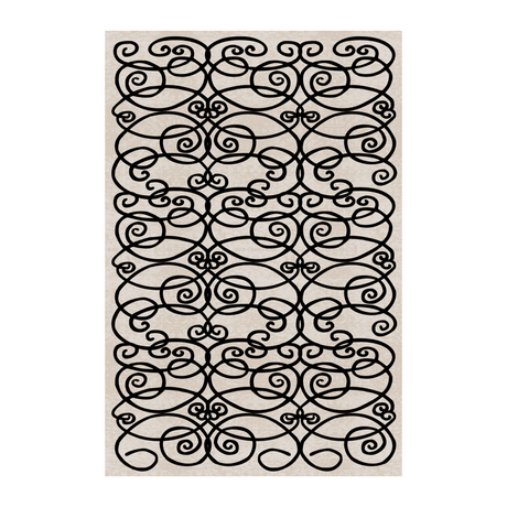   Sprial Pattern Beige Rug 10' x 6'7" | Oroa.com
