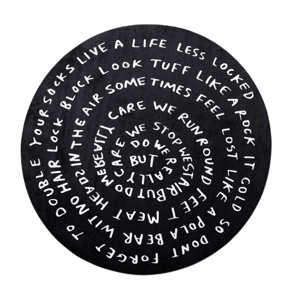   Black Round Rug | Oroa.com