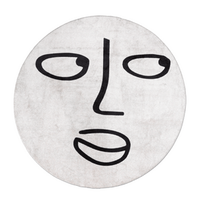   White Round Rug | Oroa.com