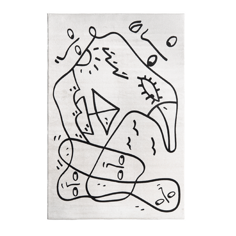   Black & White Rug | Oroa.com