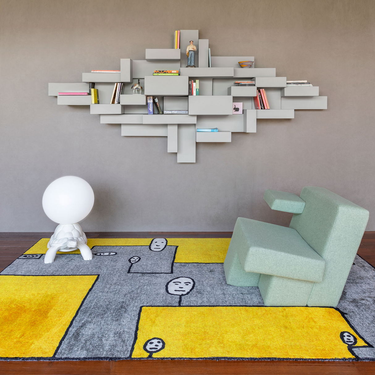   Geometric Modular Wall Shelf | Oroa.com
