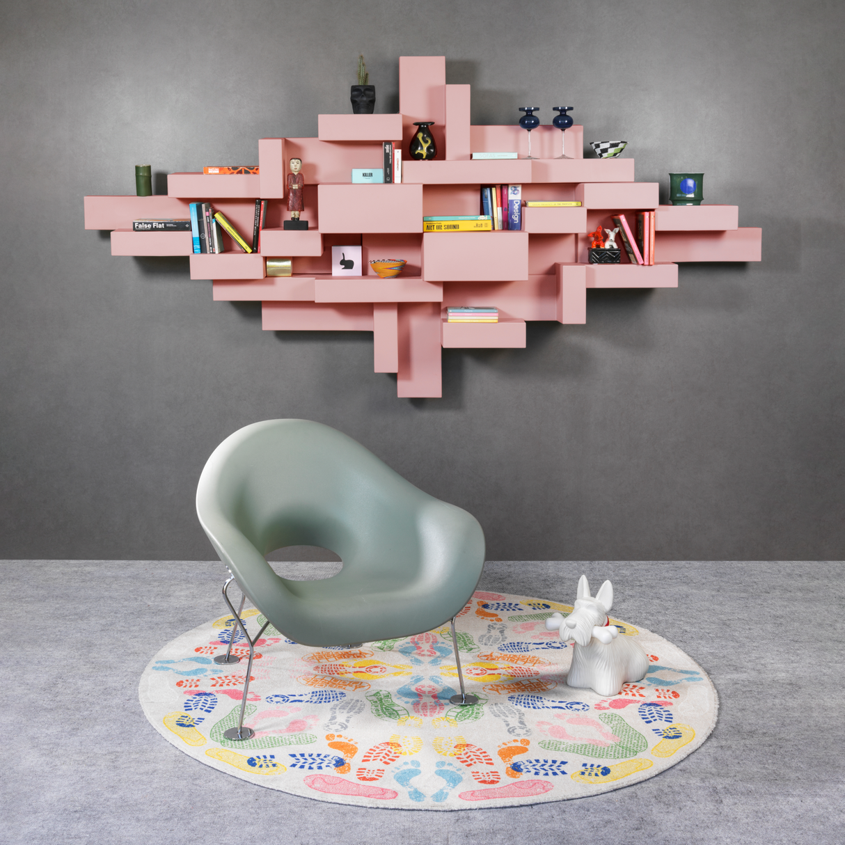   Geometric Modular Wall Shelf | Oroa.com