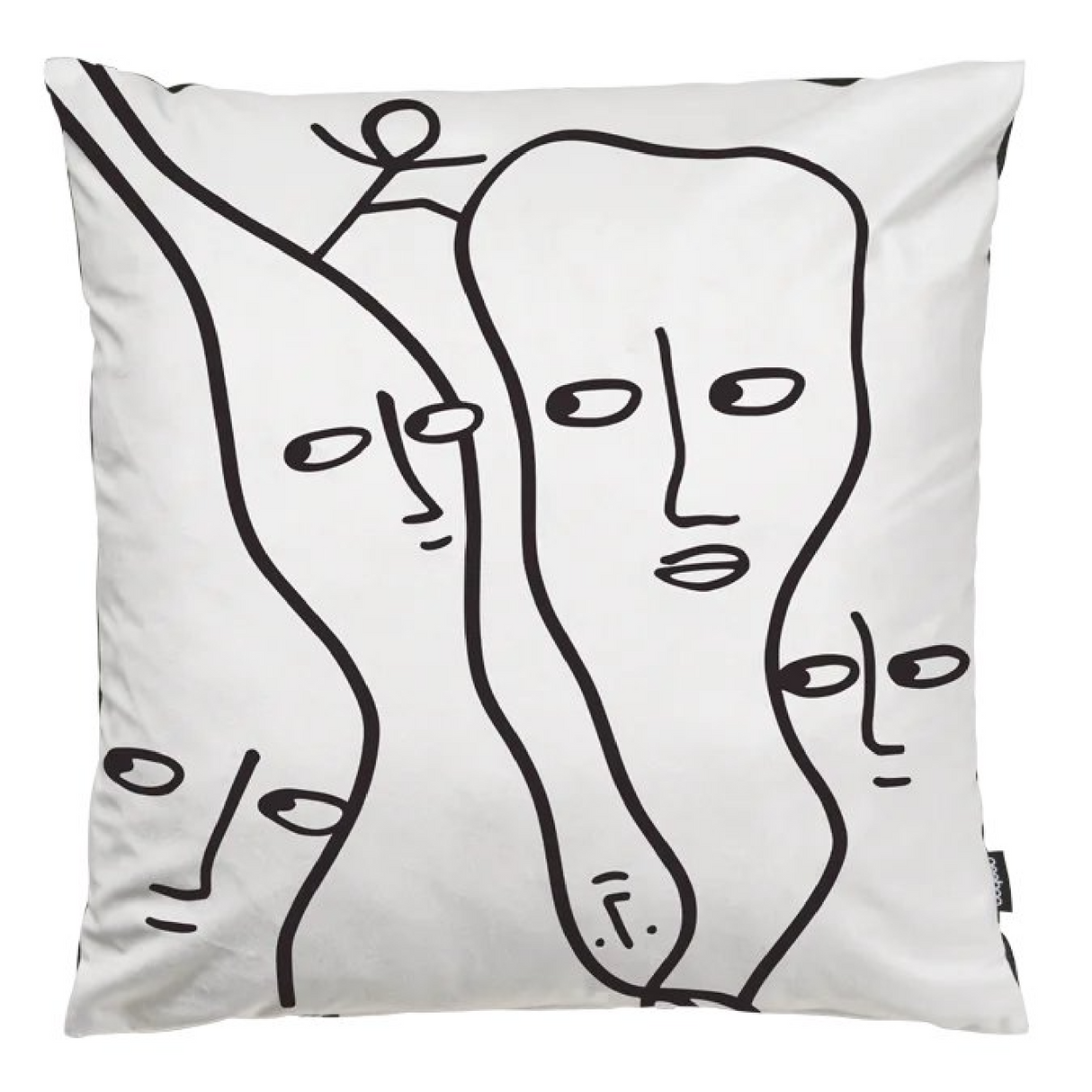   Black Drawn Pillow | Oroa.com