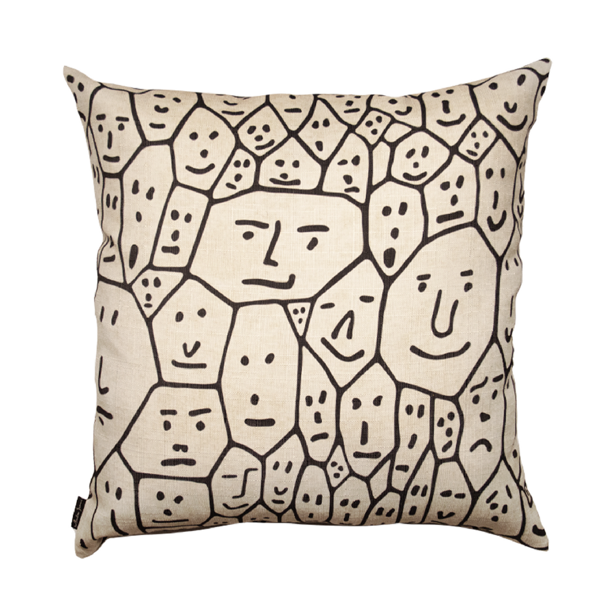   Faces Beige Cushion | Oroa.com