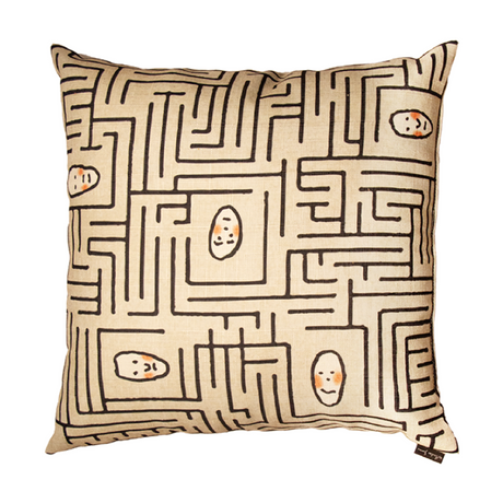   Two-Sided Faces Cushion | Oroa.com