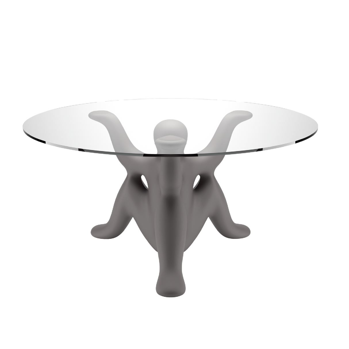   Sculptural Glass-Top Table | Oroa.com