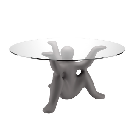   Sculptural Glass-Top Table | Oroa.com