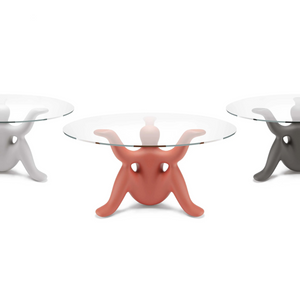   Sculptural Glass-Top Table | Oroa.com