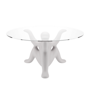   Sculptural Glass-Top Table | Oroa.com