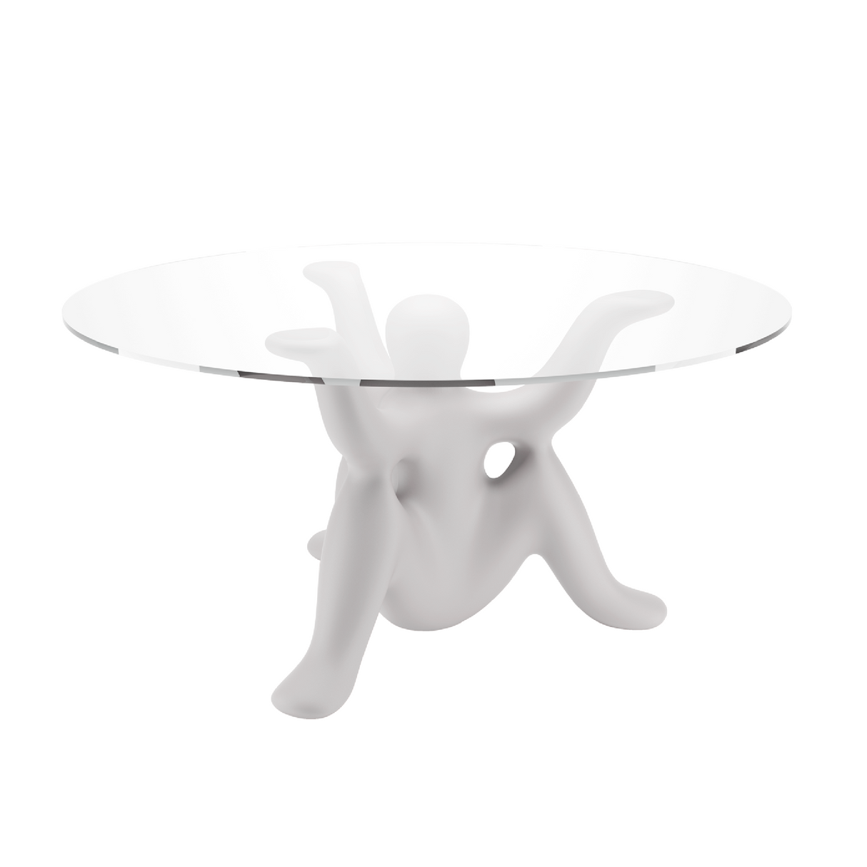   Sculptural Glass-Top Table | Oroa.com