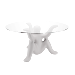   Sculptural Glass-Top Table | Oroa.com