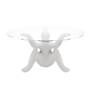   Sculptural Glass-Top Table | Oroa.com