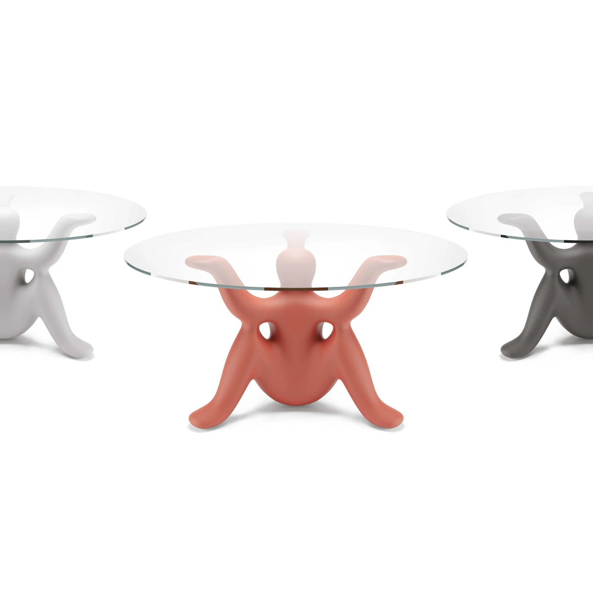  Sculptural Glass-Top Table | Oroa.com