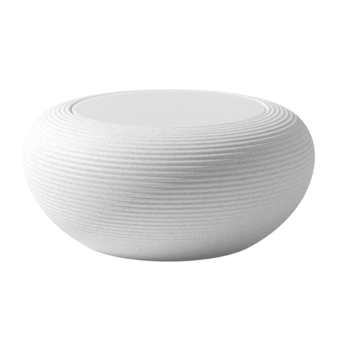   Glass Top Low Round Coffee Table | Oroa.com