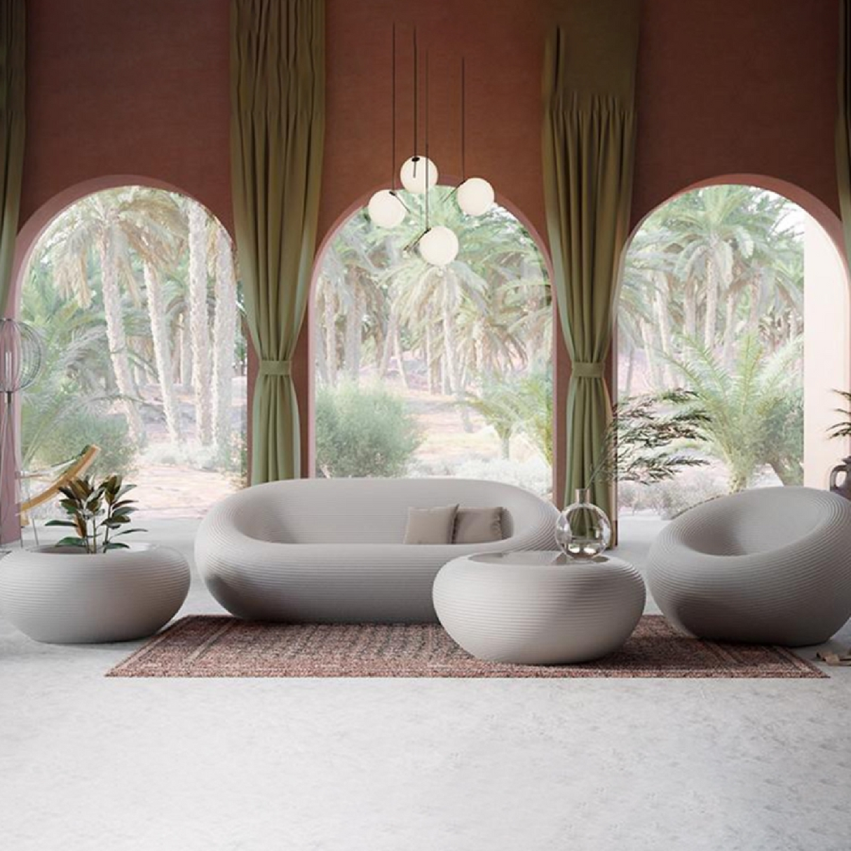   Glass Top Low Round Coffee Table | Oroa.com